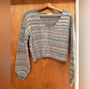 Urban Outfitters Striped V-Neck Sweater